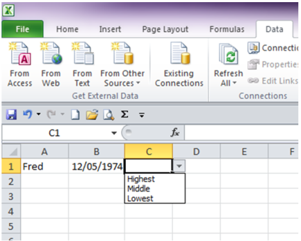 Tips - How to create a pick list in Excel
