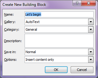 Tips - Save time with Autotext in documents