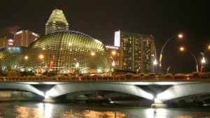 Singapore at night, Image Credit Freeimages.com/C. K. Vishwakarma