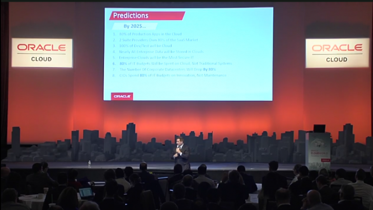 Oracle CLOUDWORLD (Image Credit Oracle)