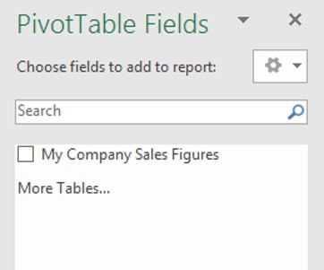 empty pivot table fields 