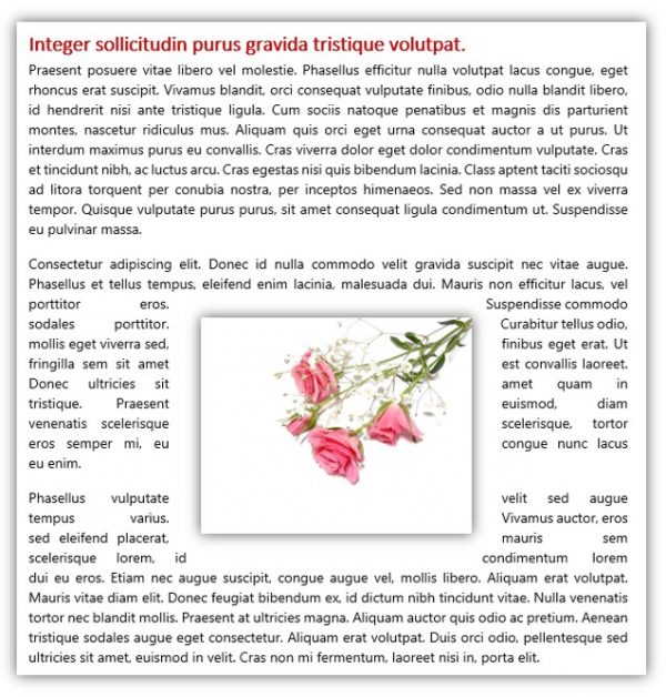 Tips Editing the word wrap around images with white backgrounds