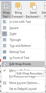 wrap text tool list