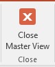 Close Master View tool