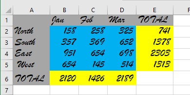 Basic Spreadsheet