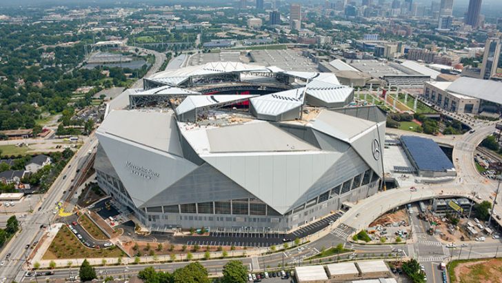 The new Mercedes-Benz Stadium