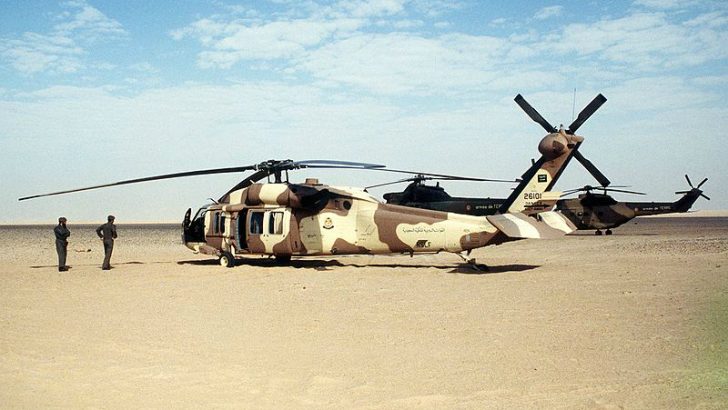 Saudi Sikorsky S-70 Desert Storm.jpg [x] By Tech. Sgt. H. H. Deffner [Public domain], via Wikimedia Commons