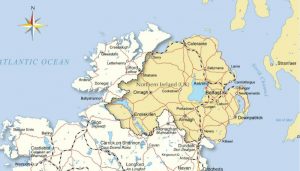 http://www.nationsonline.org/oneworld/map/ireland-map.htm The border