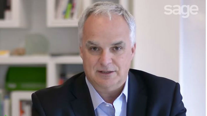 Alan Laing, Sage MD UK&I (Image credit Sage - YOuTUbe)