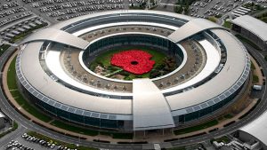 Aerial view of GCHQ's giant poppy (Image Credit: GCHQ)