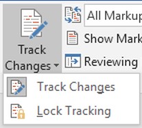 Track Changes off
