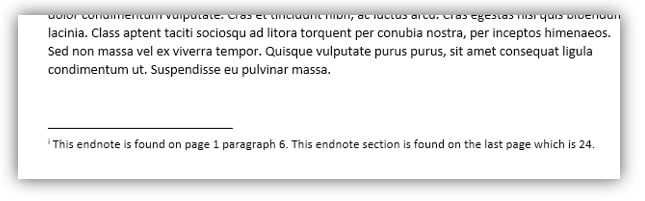 Endnote example