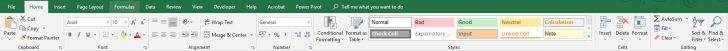 Excel Home Tab