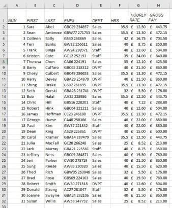 Data Example