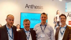 Anthesis and Vince Peder Floer (Vince), Peter Williamson (Anthesis), Charles Noden (Anthesis) and Øistein Reppe (Vince). Photo taken at Infor Inspire Conference, Amsterdam, April 2019 (c) Anthesis