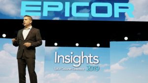 Steve Murphy on stage at Epicor Insights, (c) Epicor