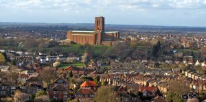 Guildford City and Cathedral (Image credit )Himar Santana Hernández [Public domain]