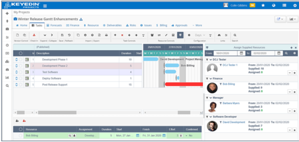 ScreenShot KeyedIn v7.0 Resourcing