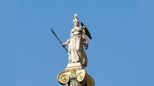 Statue_of_Athena_Promachos_by_Leonidas_Drosis_(1836-1882)_at_the_Academy_of_Athens