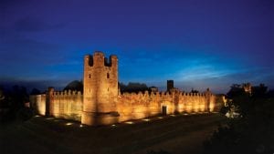 (c) Linea Lights. Castle of Castelfranco, Veneto