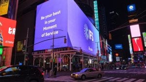 IFS rebranding Times Square New York