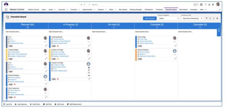 Mission Control Checklist Kanban