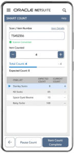 NetSuite Smart Count Mobile Application