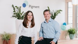 Eléonore Crespo, and Romain Niccoli co-founders of Pigment