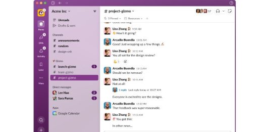 Slack Home of new UI 2023