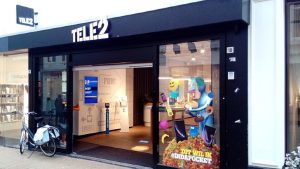 Tele2 - Image credit: https://upload.wikimedia.org/wikipedia/commons/0/0d/Tele2_Herestraat%2C_Groningen_%282019%29_01.jpg#