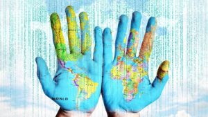 Hands Map World Digital Image by David Bruyland from Pixabay