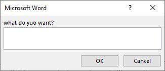 fill-in dialog box