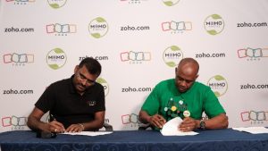 Zoho signing MOU with MOMO Pencils: Image credit - Zoho