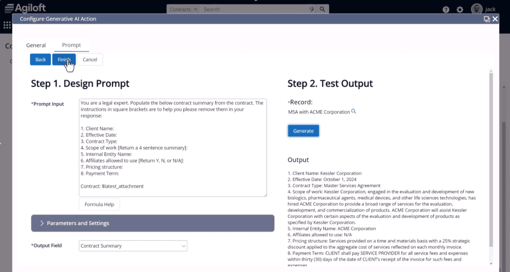 Agiloft Gen AI Prompt Library 