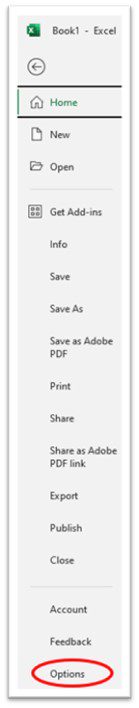 File - Options