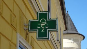 Pharmacy https://pixabay.com/photos/logo-pharmacy-pharmacy-3215049/ Image by Ondrej Janovec from Pixabay