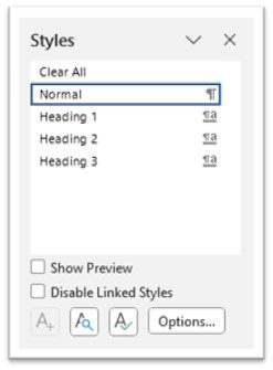 List of styles