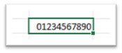 How to put spaces between numbers in Excel automatically