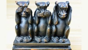 Three Monkeys evil. Image by Robert Fotograf from Pixabay 