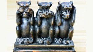 Three Monkeys evil. Image by Robert Fotograf from Pixabay 