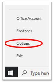 Outlook Options