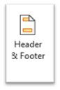 Header and Footer Tool